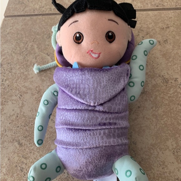 Disney Monsters Inc. Ultra Rare 10” Plush Adorable Baby Boo Doll Dressed. - Picture 3 of 9